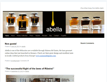 Tablet Screenshot of abellahoney.com